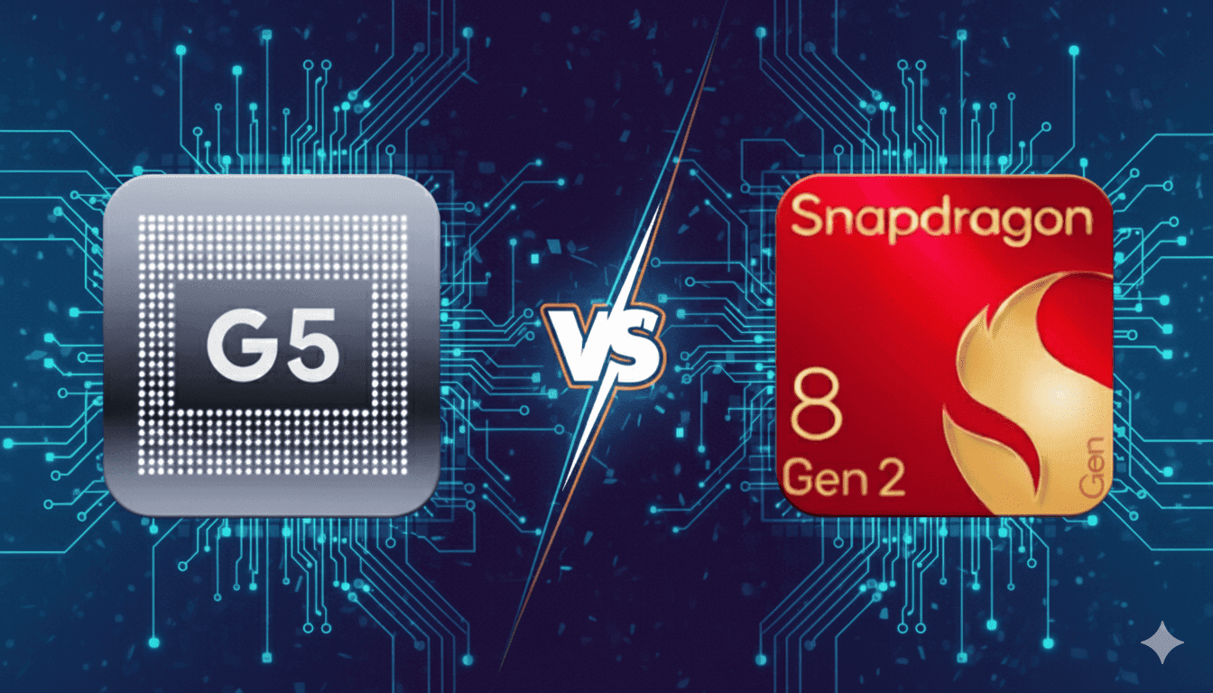 Tensor G5 vs Snapdragon 8 Gen 2: Comparison